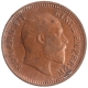 Copper Half Pice Coin of King Edward VII of Calcutta Mint of 1906.