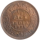 Bronze Half Pice Coin of King George V of Calcutta Mint of 1924.