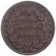 Copper One Quarter Anna Coin of East India Company of Madras Mint of 1835.