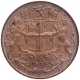 Copper One Quarter Anna Coin of East India Company of Birmingham Mint of 1858.