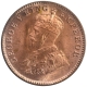 Copper One Quarter Anna Coin of King George V of Calcutta Mint of 1927.