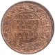 Copper One Quarter Anna Coin of King George V of Calcutta Mint of 1931.