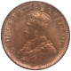 Copper One Quarter Anna Coin of King George V of Calcutta Mint of 1931.