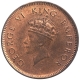 Bronze One Quarter Anna Coin of King George VI of Bombay Mint of 1940.