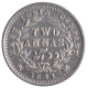 Silver Two Annas Coin of Victoria Queen of Bombay Mint of 1841.