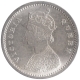 Silver Two Annas Coin of Victoria Queen of Bombay Mint of 1862.