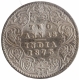 Silver Two Annas Coin of Victoria Queen of Calcutta Mint of 1875.