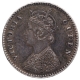 Silver Two Annas Coin of Victoria Queen of Calcutta Mint of 1875.