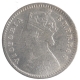 Silver Two Annas Coin of Victoria Empress of Calcutta Mint of 1882.