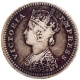 Silver Two Annas Coin of Victoria Empress of Bombay Mint of 1883.