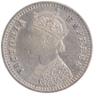 Silver Two Annas Coin of Victoria Empress of Bombay Mint of 1890.