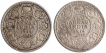 Silver Two Annas Coins of King George V of  Calcutta and Bombay Mint of 1914.