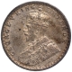 Silver Two Annas Coin of King George V of Calcutta Mint of 1917.