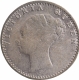 Silver Quarter Rupee Coin of Victoria Queen of Calcutta Mint of 1840.