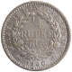 Silver Quarter Rupee Coin of Victoria Queen of Calcutta Mint of 1840.