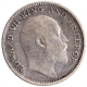 Silver Quarter Rupee Coin of King Edward VII of Calcutta Mint of 1910.