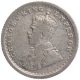 Silver Quarter Rupee Coin of King George V of Calcutta Mint of 1911.