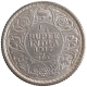 Silver Quarter Rupee Coin of King George V of Calcutta Mint of 1917.