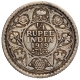 Silver Quarter Rupee Coin of King George V of Calcutta Mint of 1919.