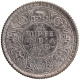 Silver Quarter Rupee Coin of King George VI of Calcutta Mint of 1939.