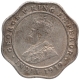 Copper Nickel Four Annas Coin of King George V of Calcutta Mint of 1919.