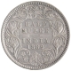 Silver Half Rupee Coin of Victoria Empress of Calcutta Mint of 1889.