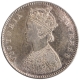 Silver Half Rupee Coin of Victoria Empress of Calcutta Mint of 1899.