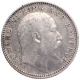 Silver Half Rupee Coin of King Edward VII of Calcutta Mint of 1910.