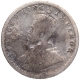 Silver Half Rupee Coin of King George V of Calcutta Mint of 1923.