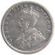 Silver Half Rupee Coin of King George V of Calcutta Mint of 1934.