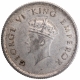 Silver Half Rupee Coin of King George VI of Calcutta Mint of 1939.