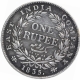 Silver One Rupee Coin of King William IIII of Calcutta Mint of 1835.