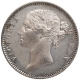 Silver One Rupee Coin of Victoria Queen of Calcutta Mint of 1840.