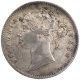 Silver One Rupee Coin of Victoria Queen of Calcutta Mint of 1840.