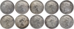 Silver One Rupee Coins of Victoria Queen of Calcutta Mint of 1840.