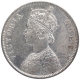 Silver One Rupee Coin of Victoria Queen of Calcutta Mint of 1862.