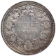 Silver One Rupee Coin of Victoria Queen of Bombay Mint of 1862.