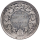 Silver One Rupee Coin of Victoria Queen of Bombay Mint of 1862.