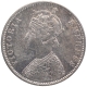 Silver One Rupee Coin of Victoria Empress of Bombay Mint of 1877.