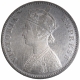 Silver One Rupee Coin of Victoria Empress of Bombay Mint of 1883.