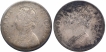 Silver One Rupee Coins of Victoria Empress of Bombay Mint of 1885.