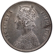 Silver One Rupee Coin of Victoria Empress of Bombay Mint of 1890.