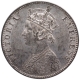 Silver One Rupee Coin of Victoria Empress of Bombay Mint of 1891.