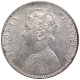 Silver One Rupee Coin of Victoria Empress of Bombay Mint of 1898.