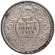 Silver One Rupee Coin of King George V of Calcutta Mint of 1915.