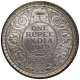 Silver One Rupee Coin of King George V of Calcutta Mint of 1919.