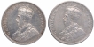 Silver One Rupee Coins of King George V of Bombay Mint of 1921 and 1922.