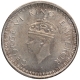 Silver One Rupee Coin of King George VI Bombay Mint of 1942.