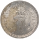 Silver One Rupee Coin of King George VI of Bombay Mint of 1945.