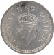 Silver One Rupee Coin of King George VI of Lahore Mint of 1945.